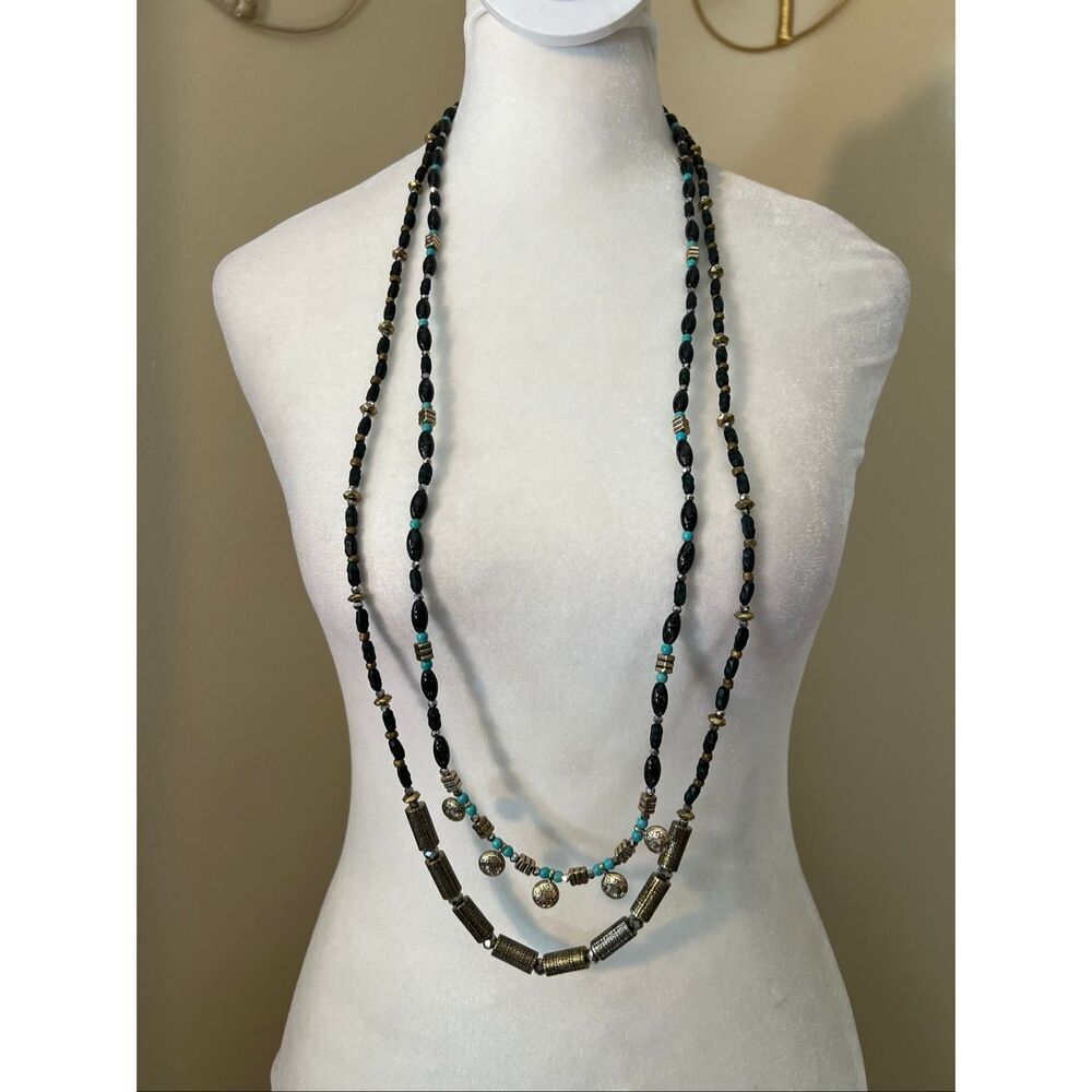 New! Premier Designs Jewelery Brazil 3 in 1 Convertible Beaded Layer Necklace